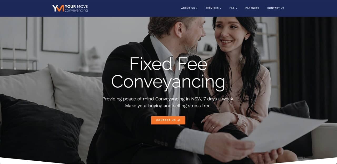 Your Move Conveyancing website screenshot